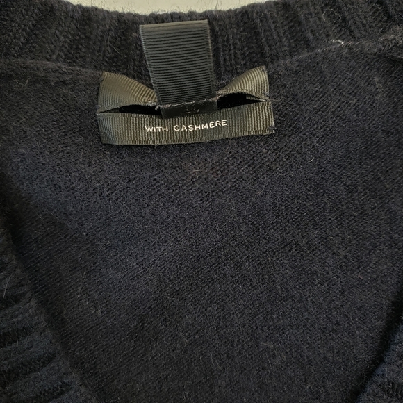 J Crew Wool with Cashmere Sweater in Dark Navy - Picture 6 of 6
